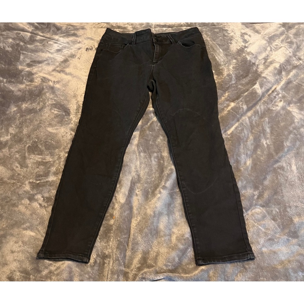 d.jeans Womens Black Skinny Jeans Size 14P Petite Stretch Denim Repreve